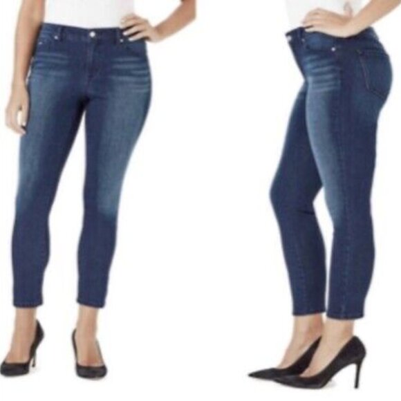 NEW Nine West Cigarette Mid Rise Skinny Modena Stretch Denim Jeans Women's 20W - Picture 16 of 16